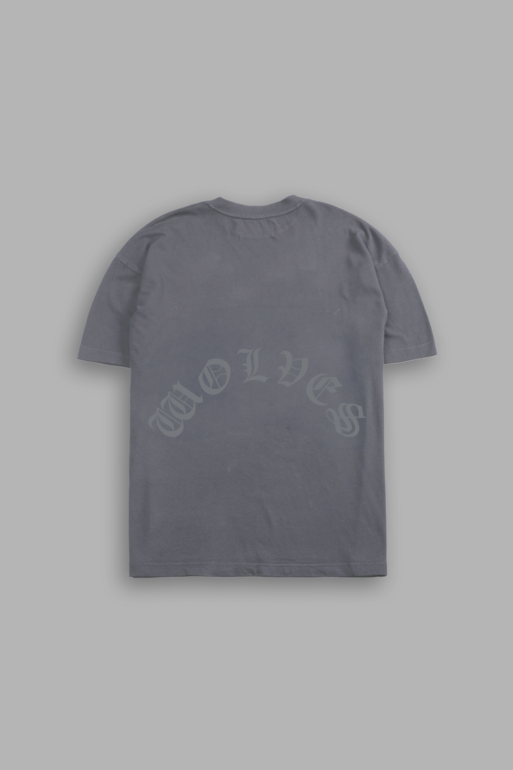 Relentless Beast Premium Oversized Tee in Slate Gray