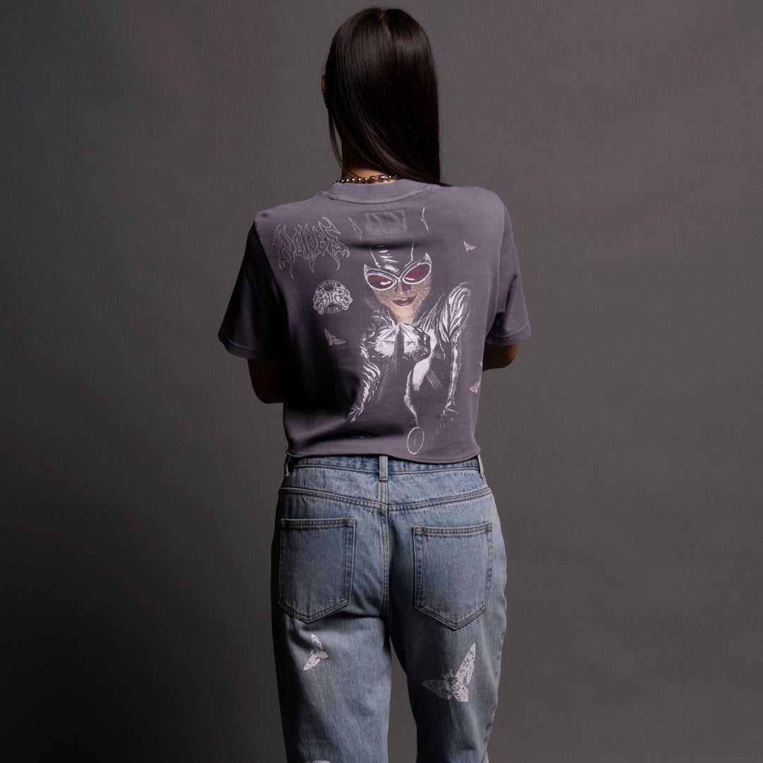 Dangerous "Premium" (Cropped) Tee in Nirvana Gray