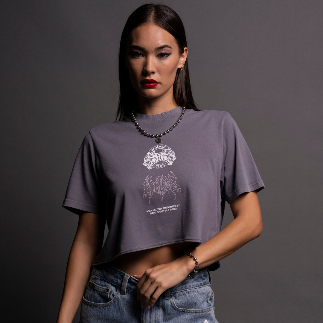 Dangerous "Premium" (Cropped) Tee in Nirvana Gray