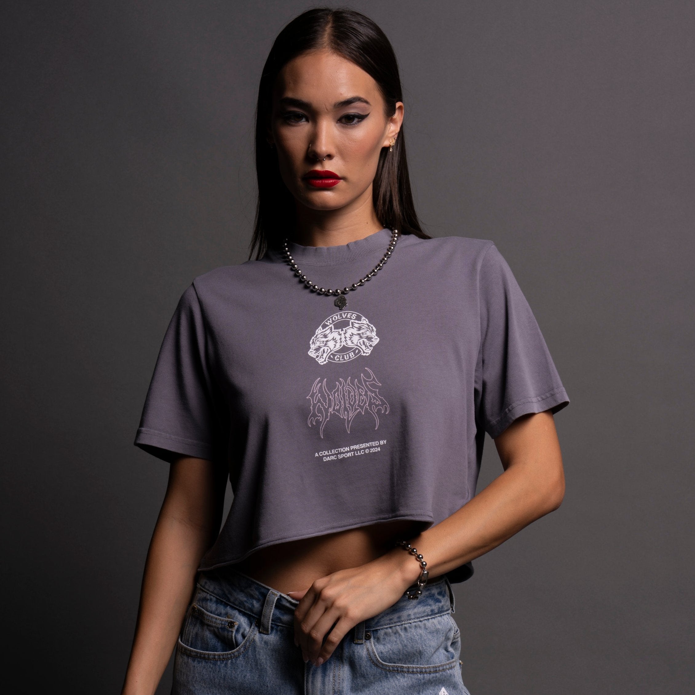 Dangerous "Premium" (Cropped) Tee in Nirvana Gray