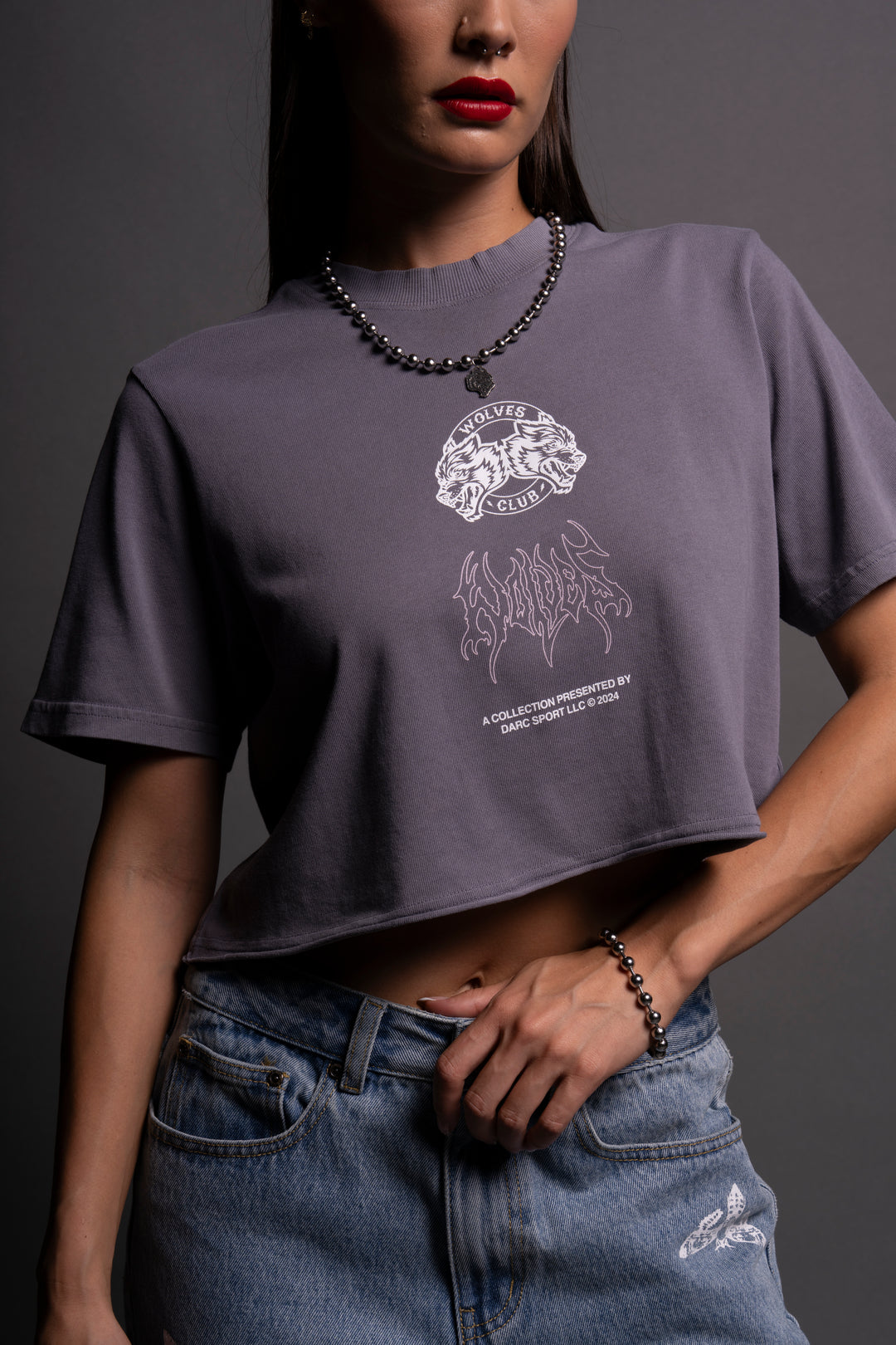 Dangerous "Premium" (Cropped) Tee in Nirvana Gray