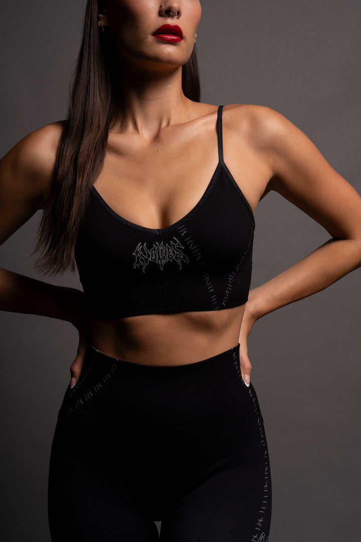 Repair "Everson Seamless" Sports Bra in Black