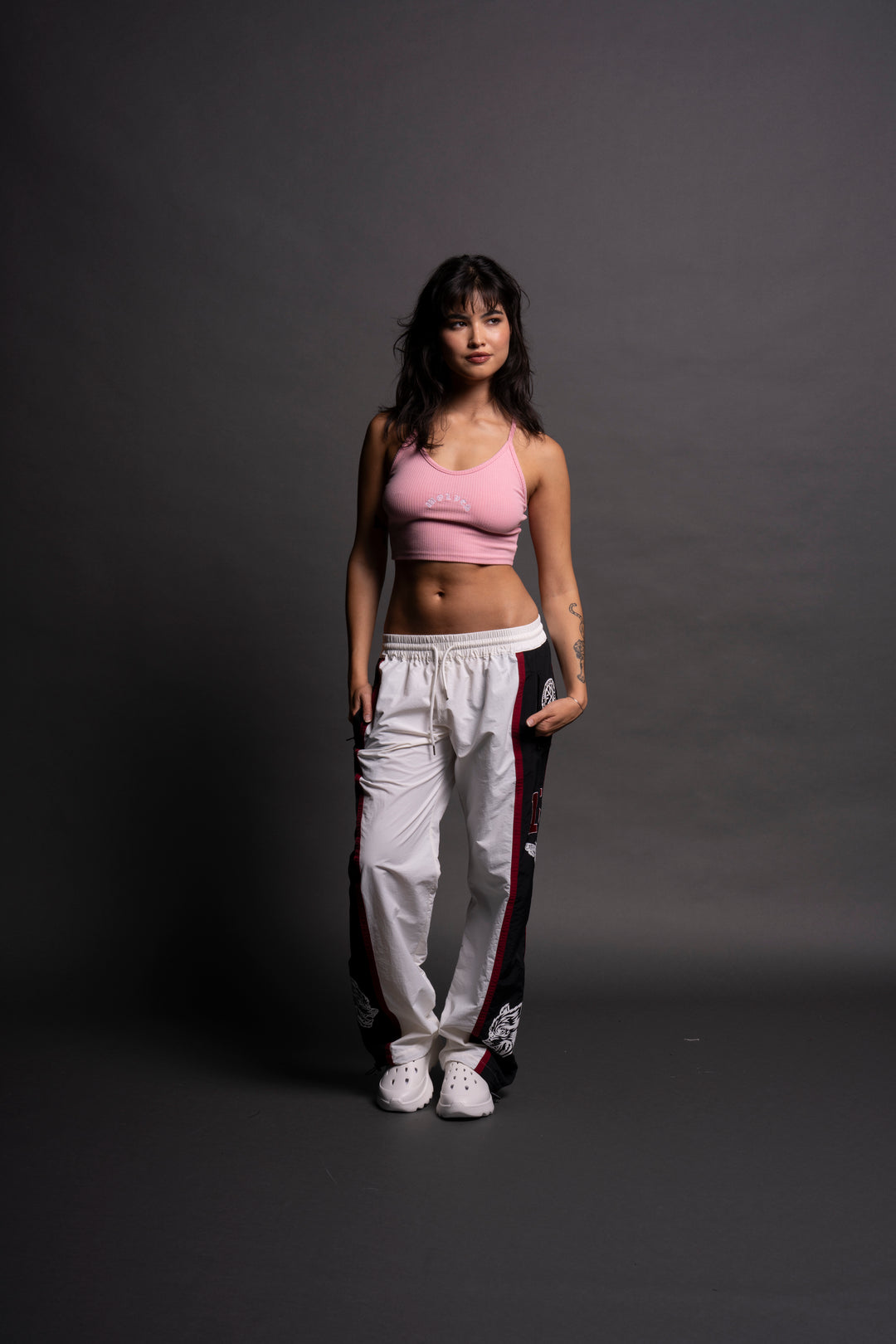 Our Zone Remind Unisex Track Pants in Cream