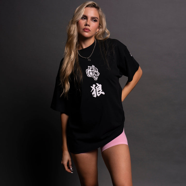 Freedom "Premium" Oversized She Tee in Black