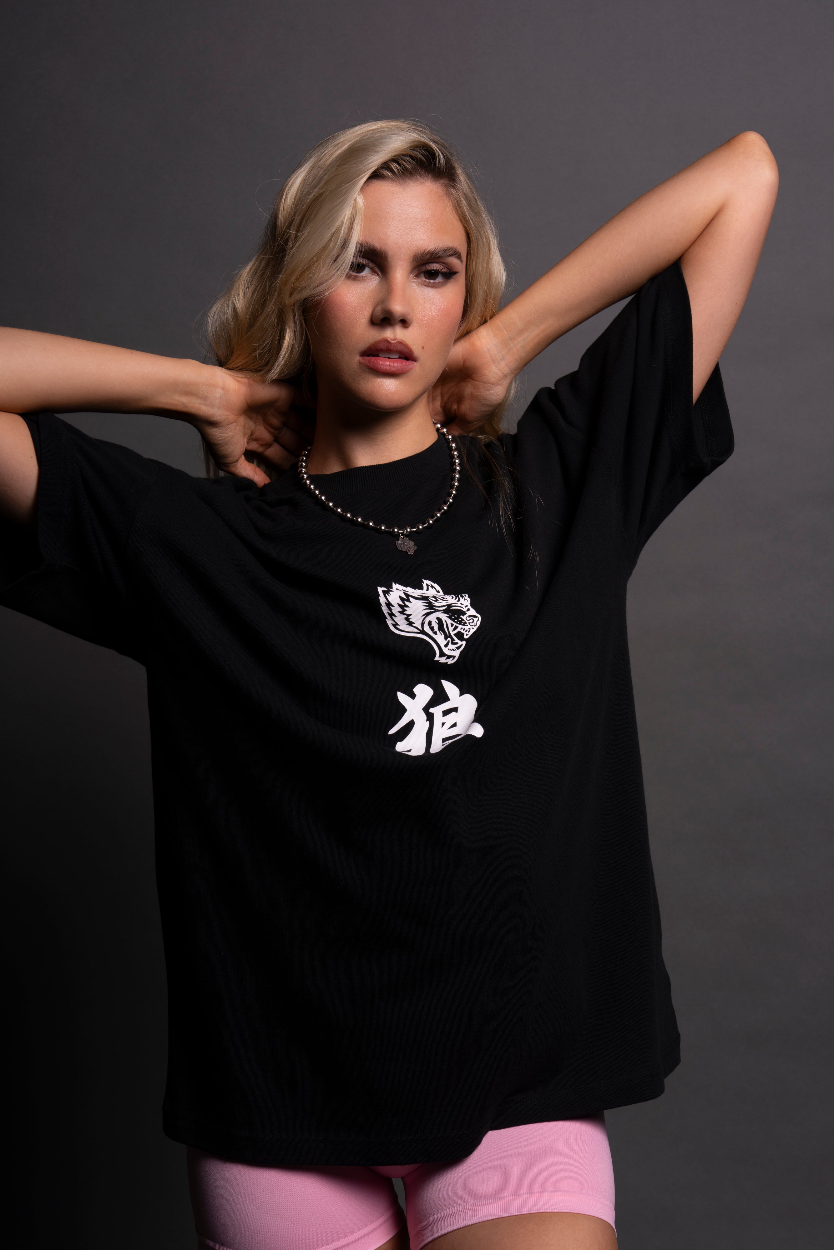 Freedom "Premium" Oversized She Tee in Black