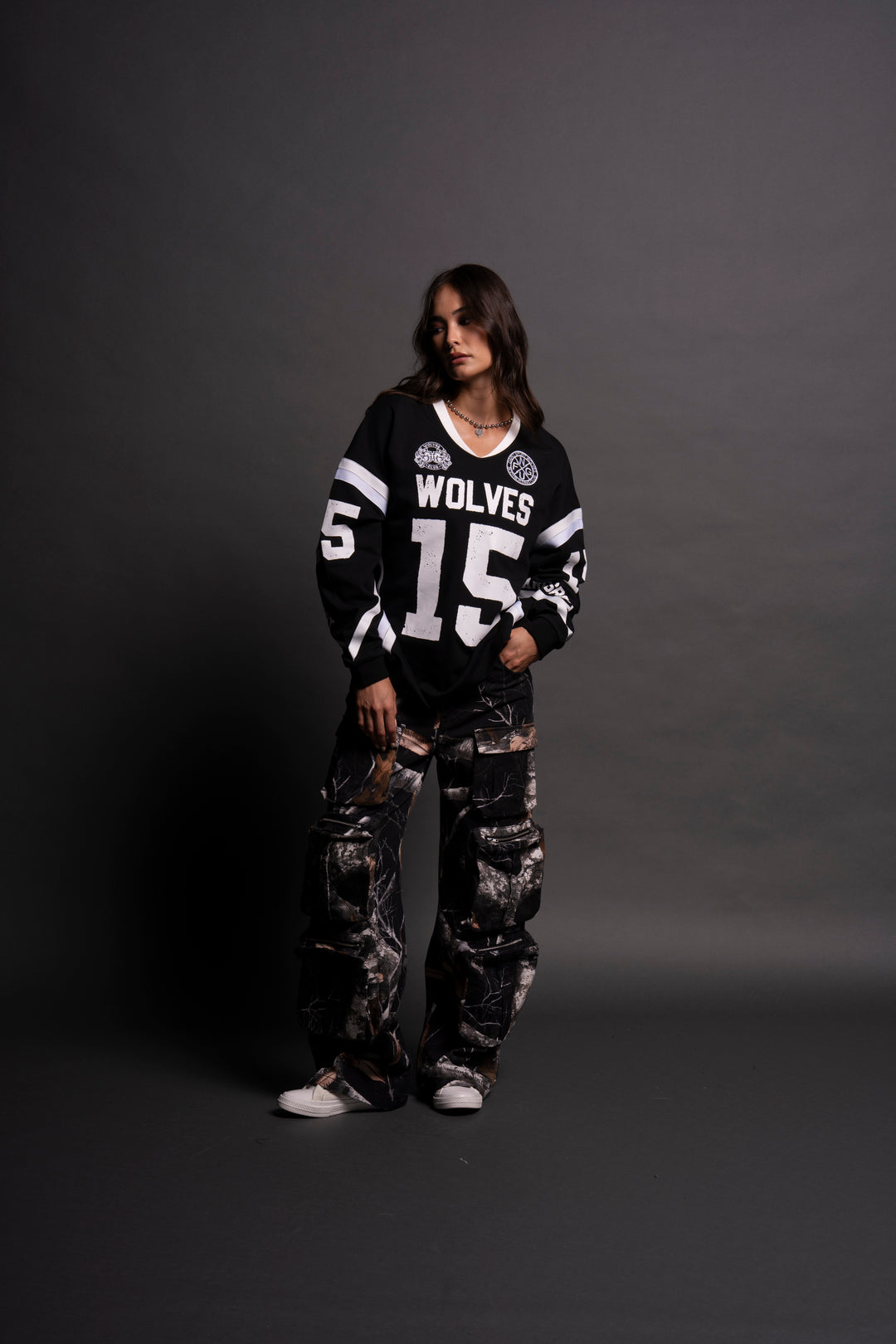 Our Zone Bailey Motocross Jersey in Black/Cream