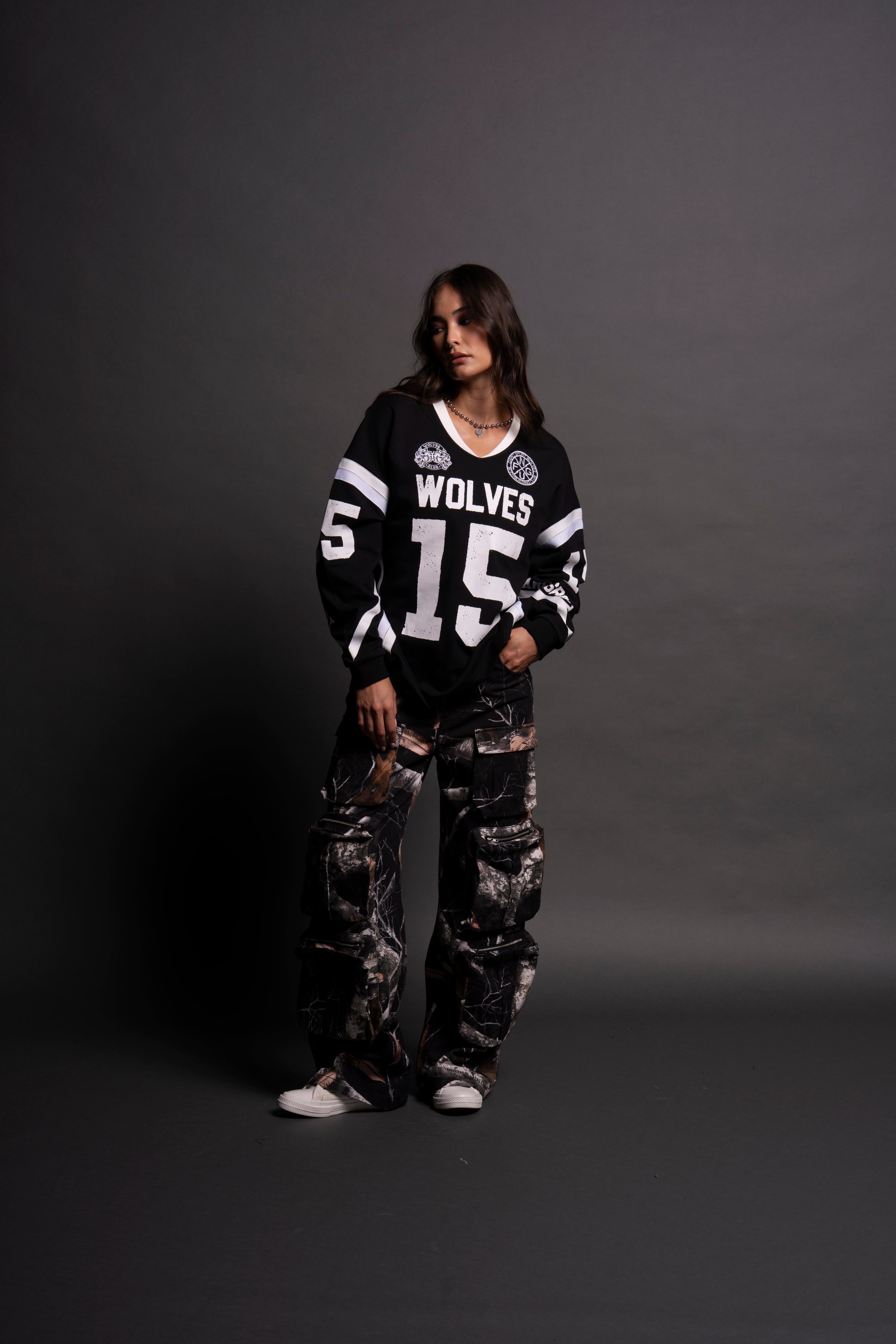 Our Zone Bailey Motocross Jersey in Black/Cream