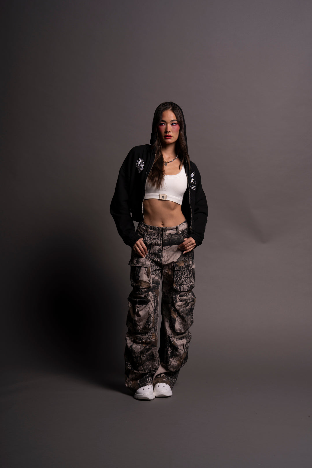 Chopper Lex Cargo Pants in Clay Woodland Camo