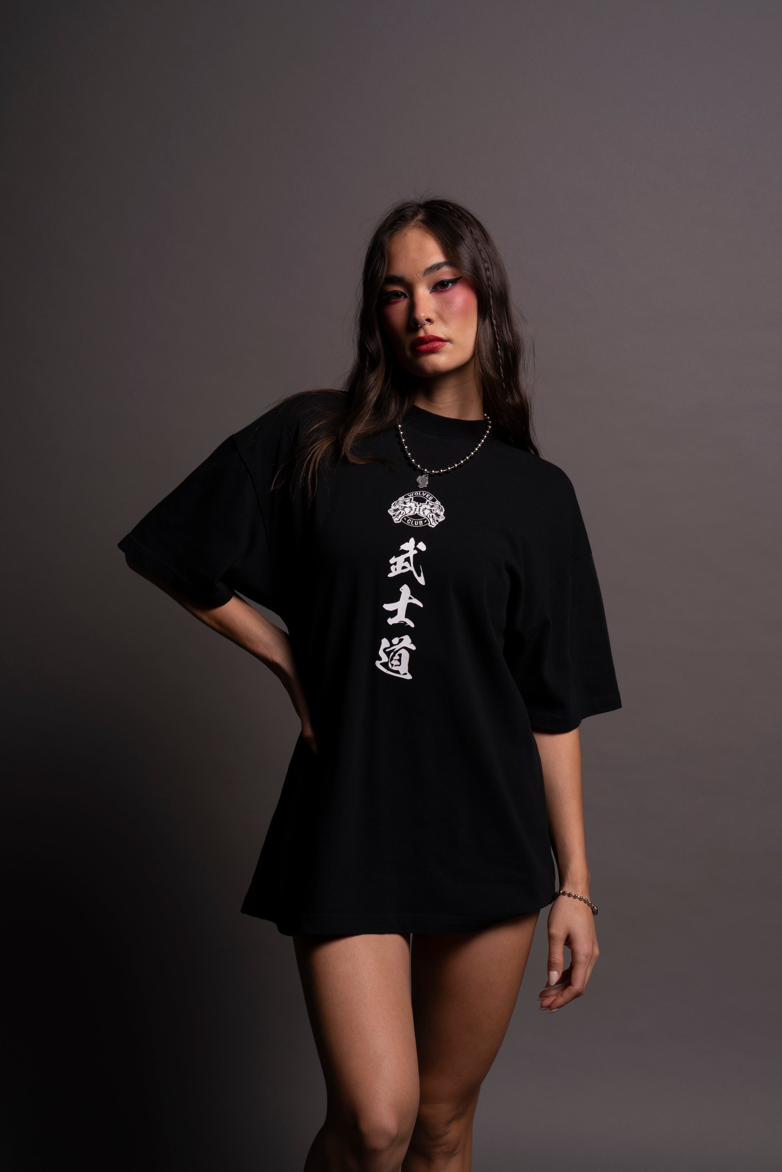 Inferno "Premium" Oversized Unisex Tee in Black