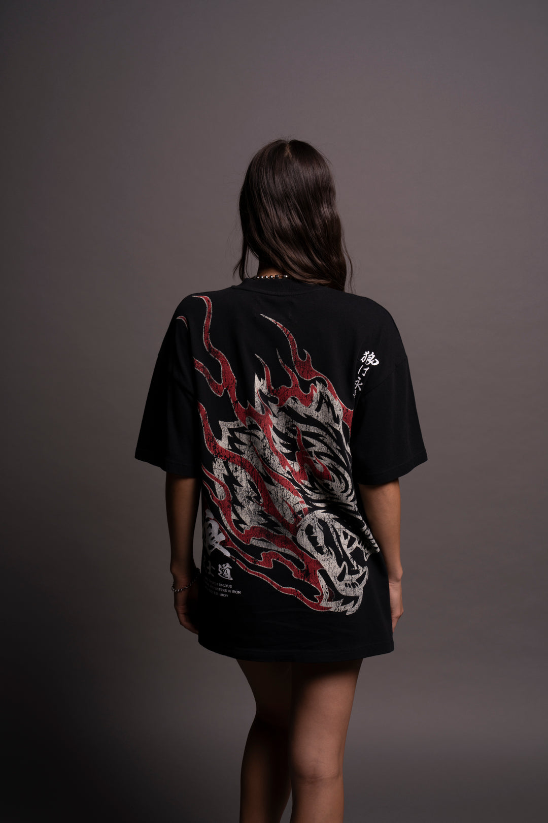 Inferno "Premium" Oversized Unisex Tee in Black