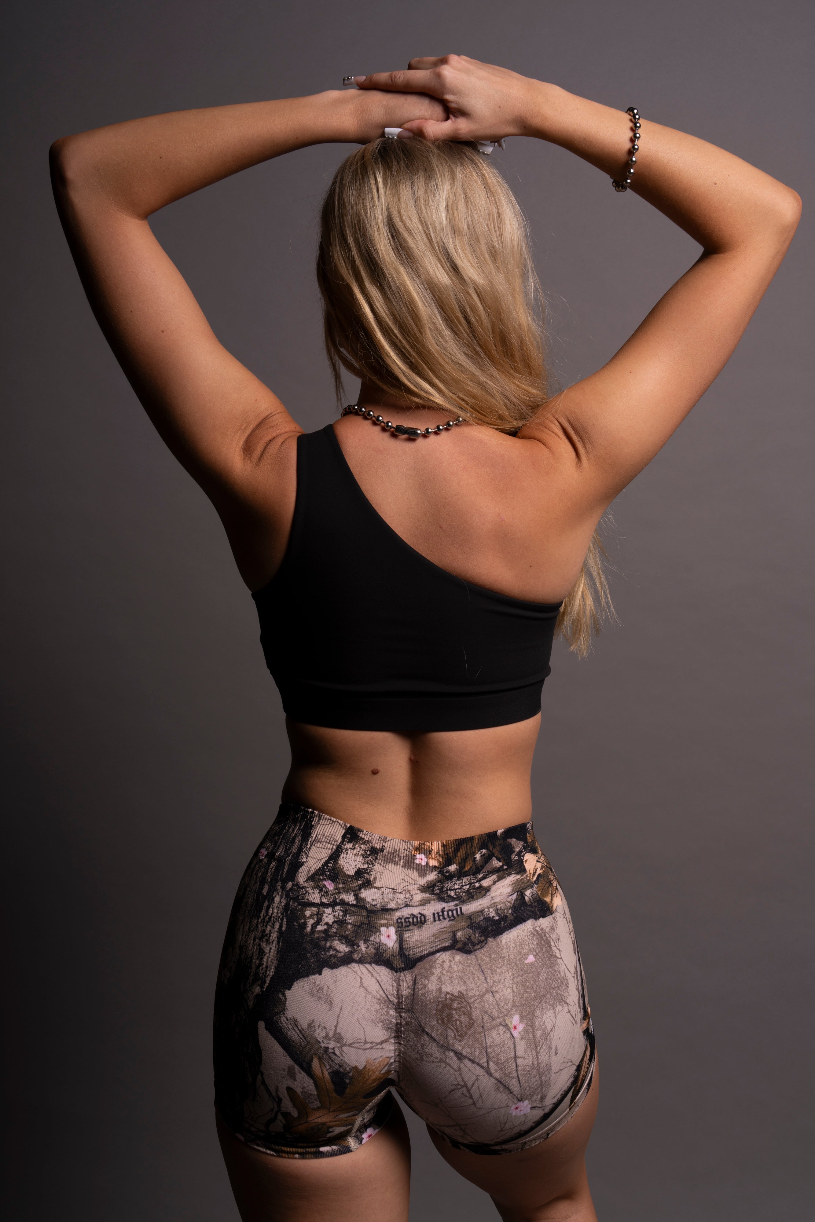 Our Fire "One Shoulder" Energy Bra in Black