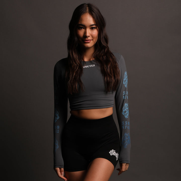 Guardian L/S Ava "Energy" Top in Wolf Gray