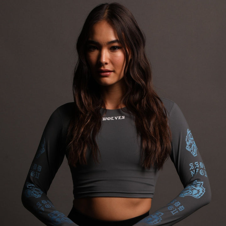 Guardian L/S Ava "Energy" Top in Wolf Gray