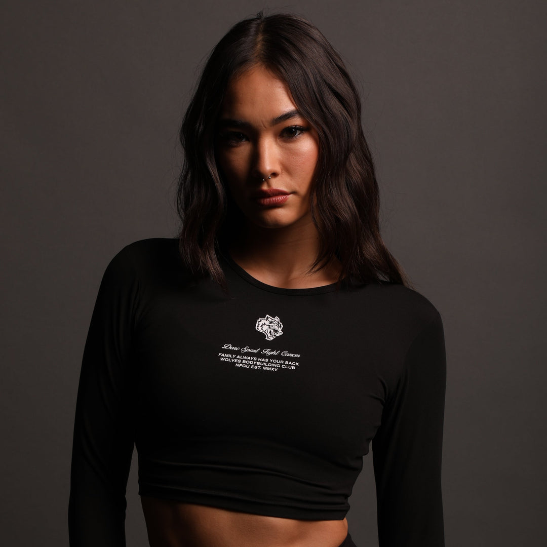 Inner Strength L/S "Energy" Top in Black