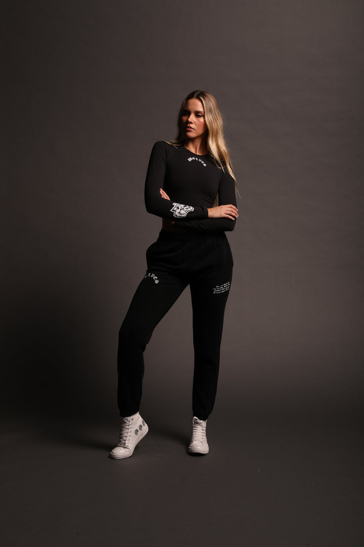 Keep Rising L/S "Energy" Top in Black
