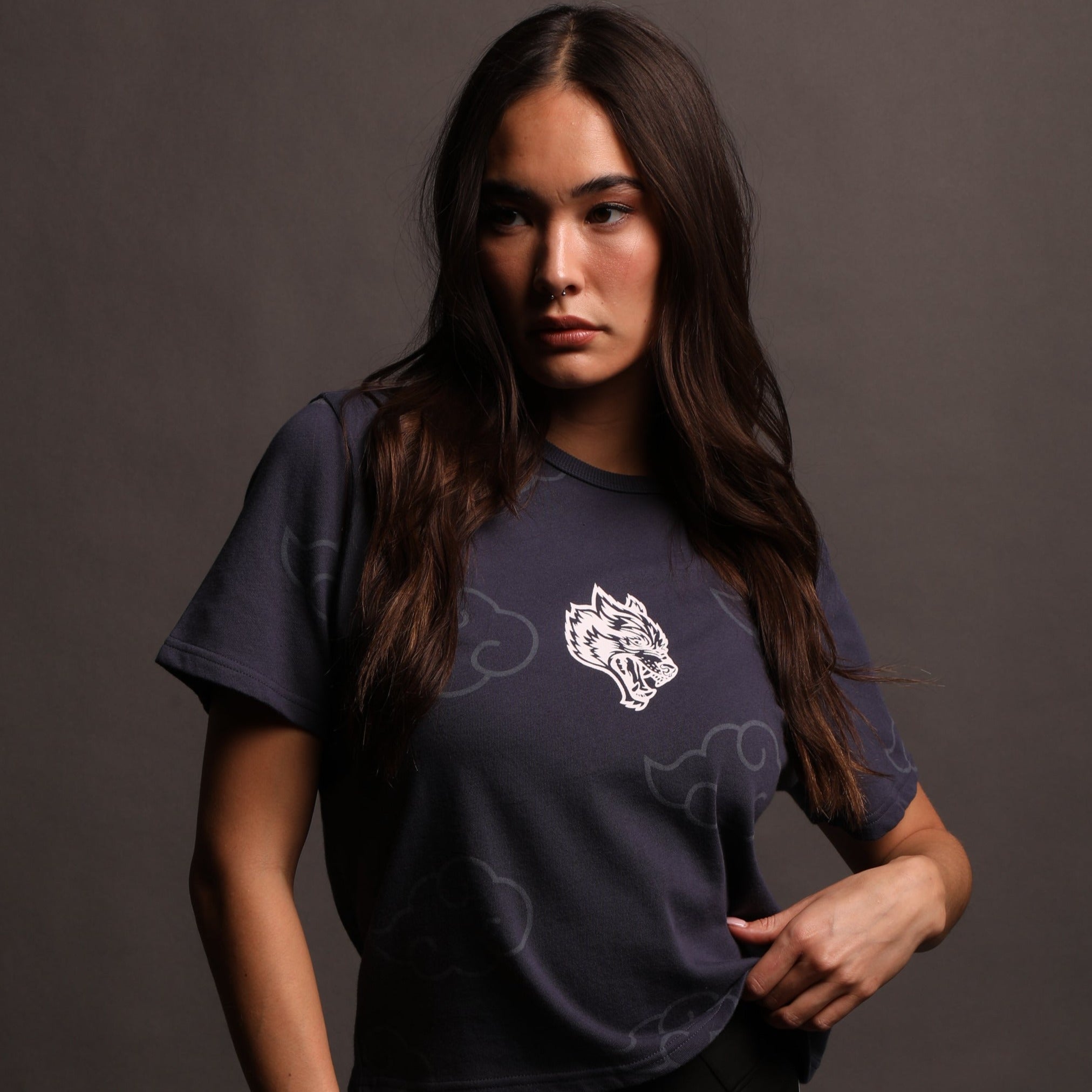 Floating "Timeless" Tee in Storm Blue