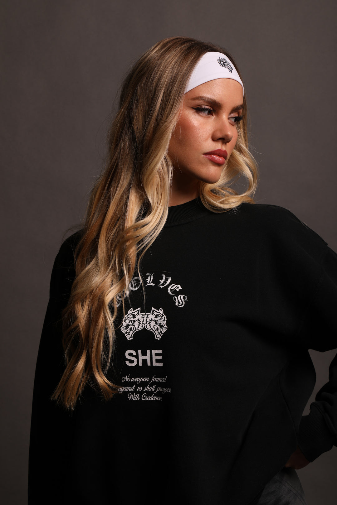 Chopper She London Crewneck in Black