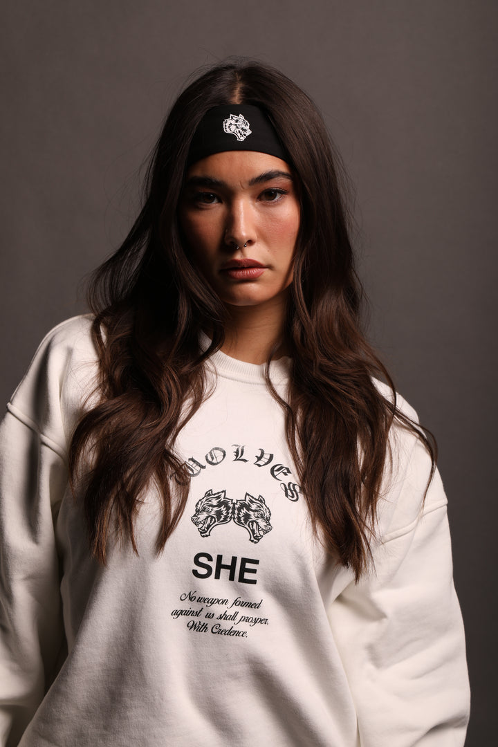 Chopper She London Crewneck in Cream