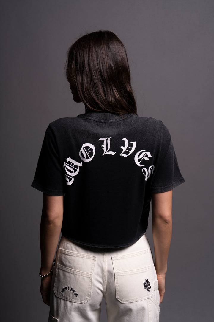 Our Wish "Premium" (Cropped) Tee in Black