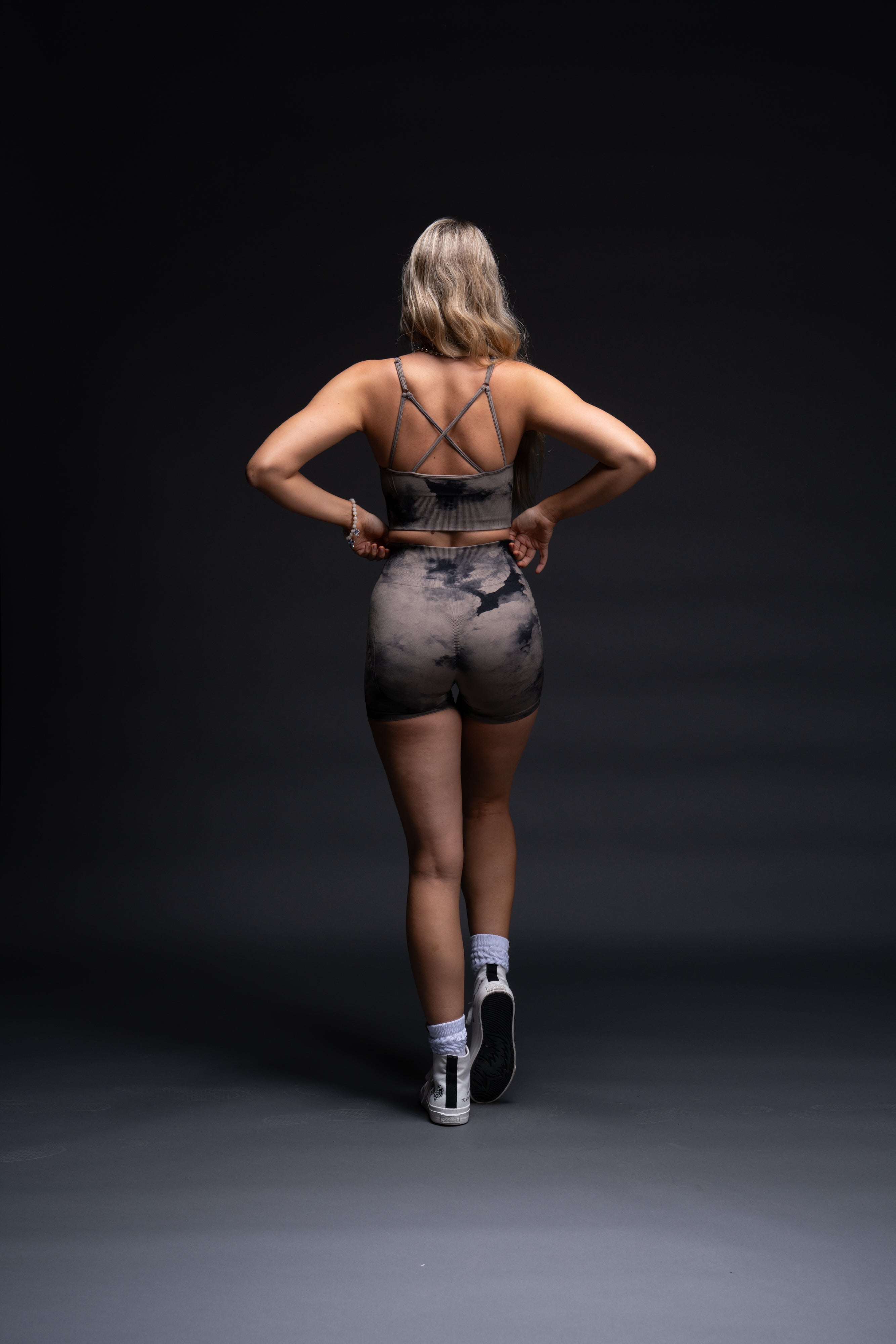 Single "Everson Seamless" Huxley Bra in Taupe Ghost Clouds