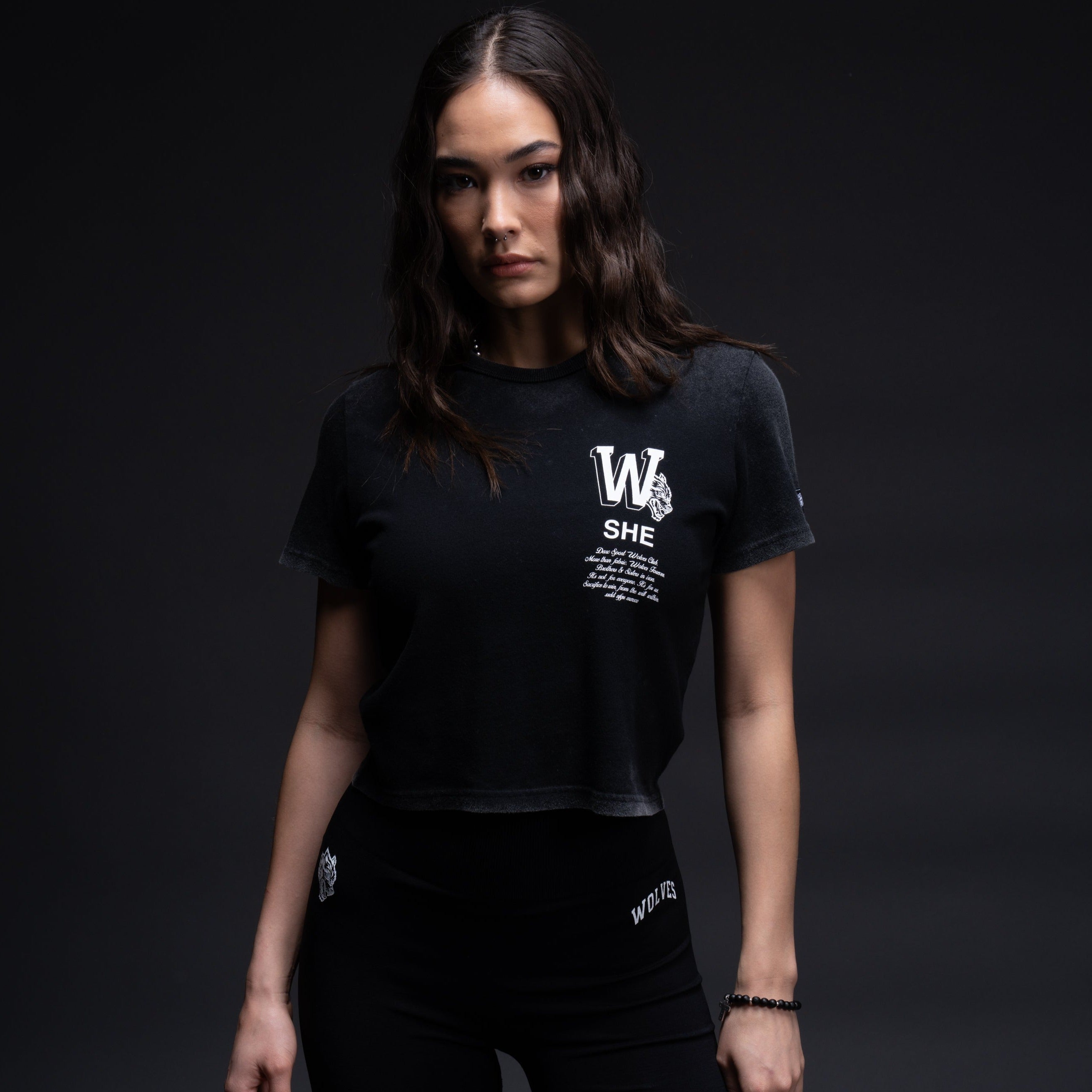 Her Mark "Timeless" Tee in Black
