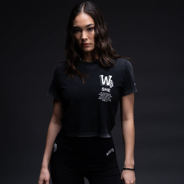 Her Mark "Timeless" Tee in Black