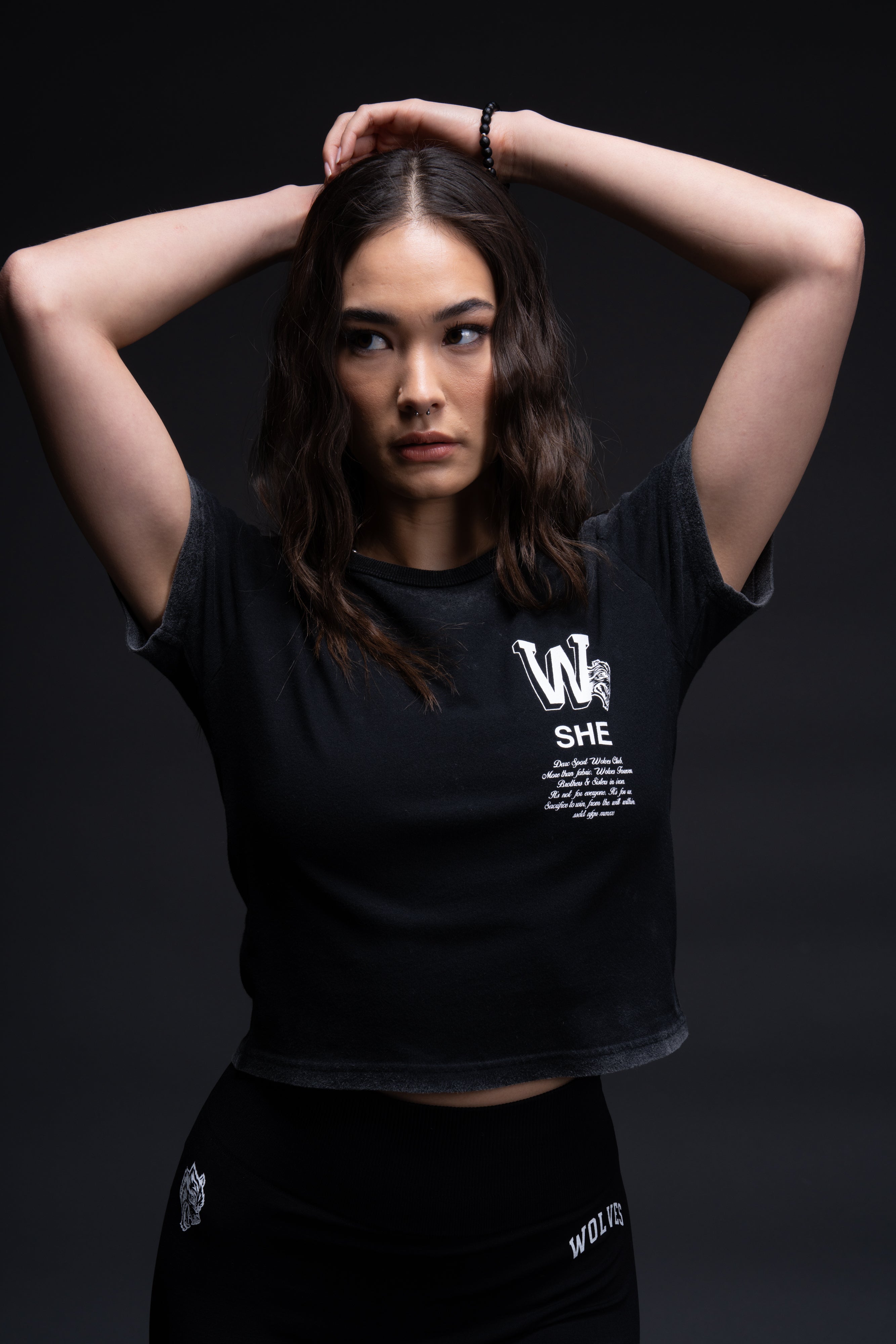 Her Mark "Timeless" Tee in Black