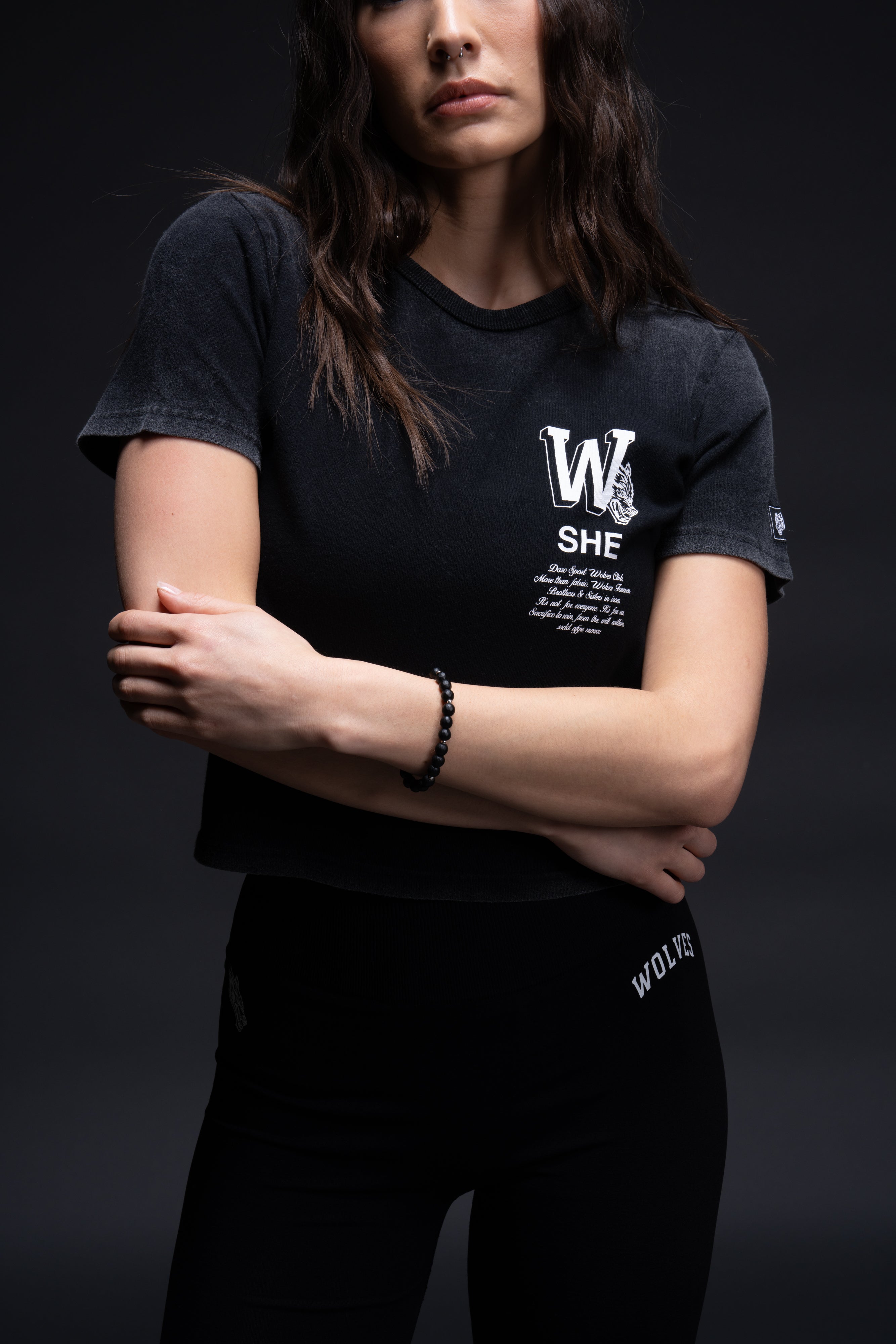 Her Mark "Timeless" Tee in Black
