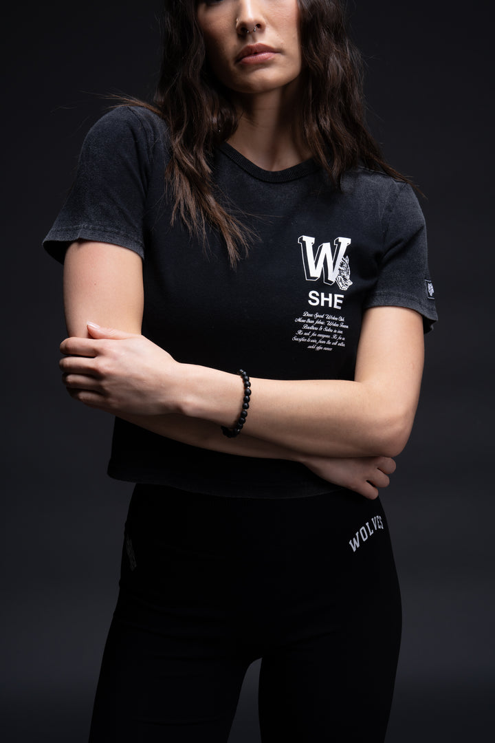 Her Mark "Timeless" Tee in Black