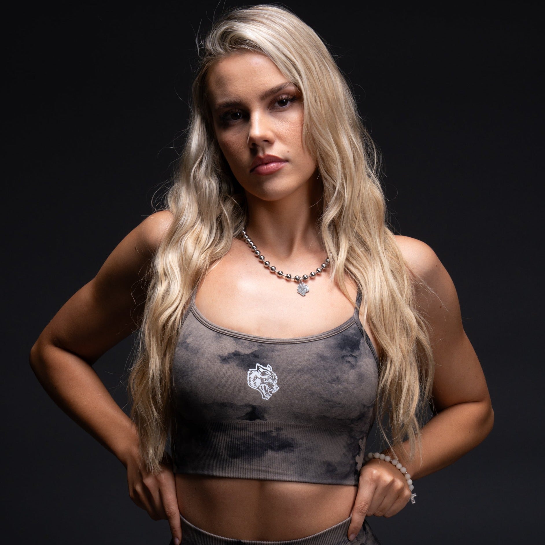 Single "Everson Seamless" Huxley Bra in Taupe Ghost Clouds