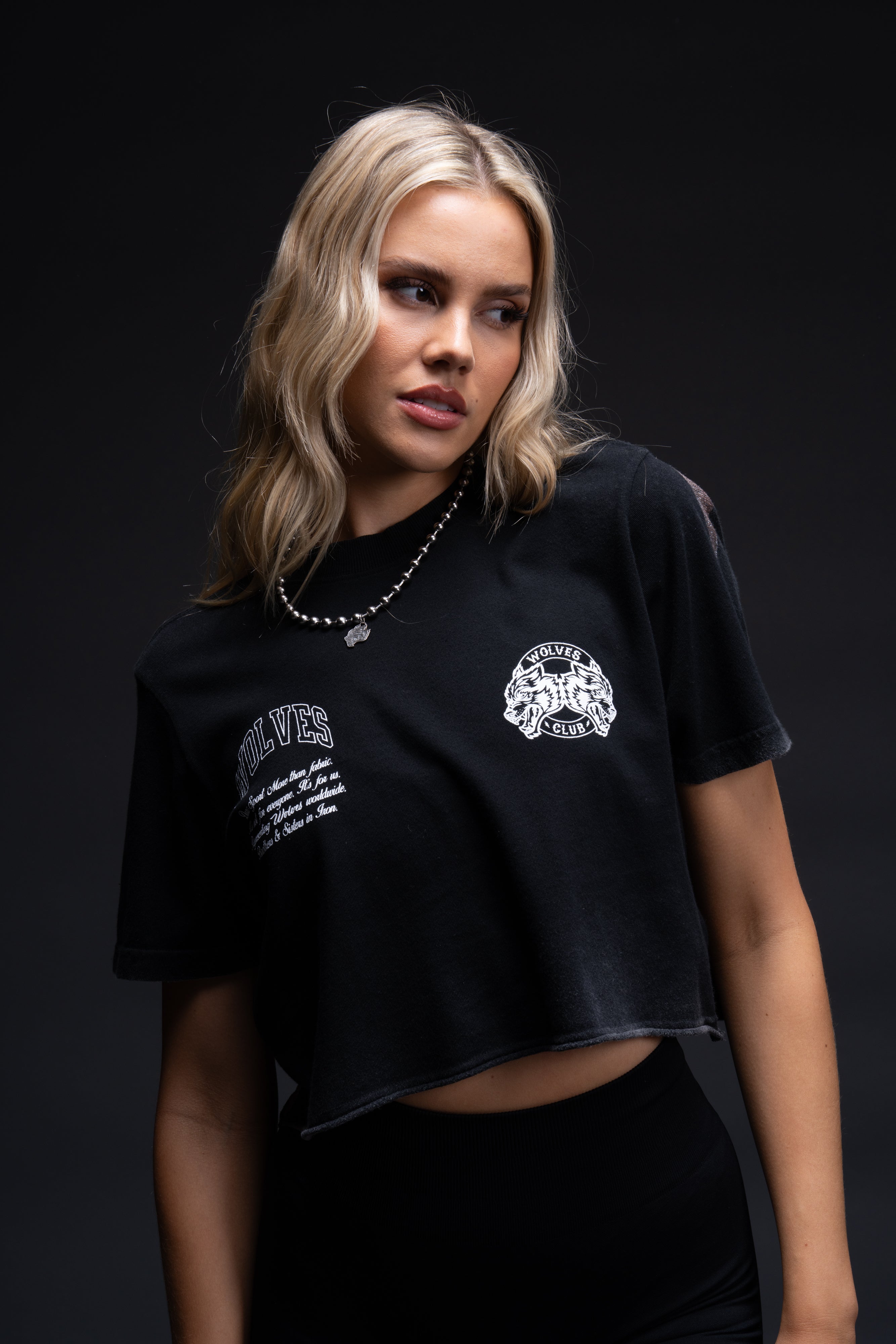 Creator "Premium Vintage" Oversized (Cropped) Tee in Black