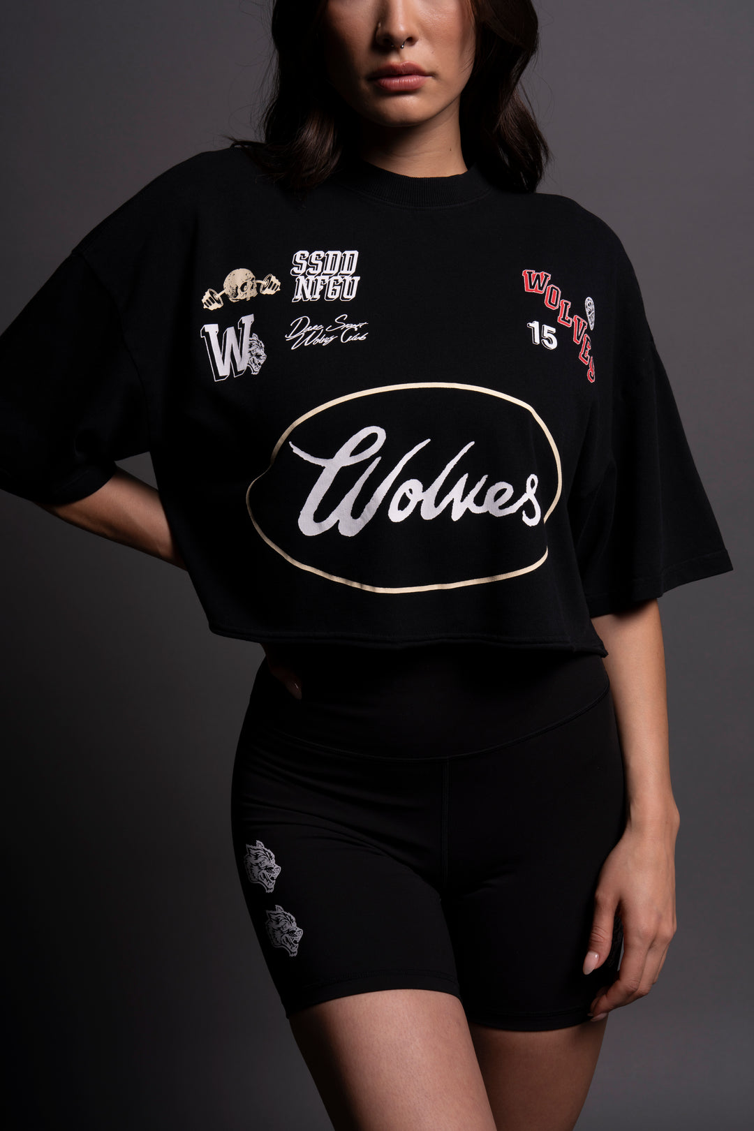 Live Fast V2 "Premium" Oversized (Cropped) Tee in Black