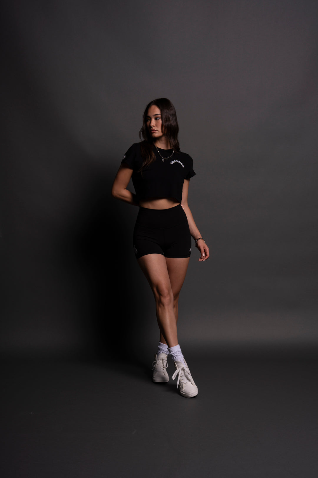 Chopper "Timeless" (Cropped) Tee in Black