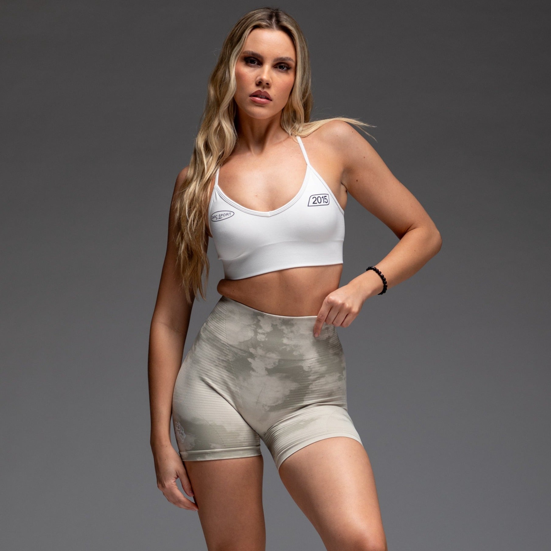 Faster "Everson Seamless" Sports Bra in Stone