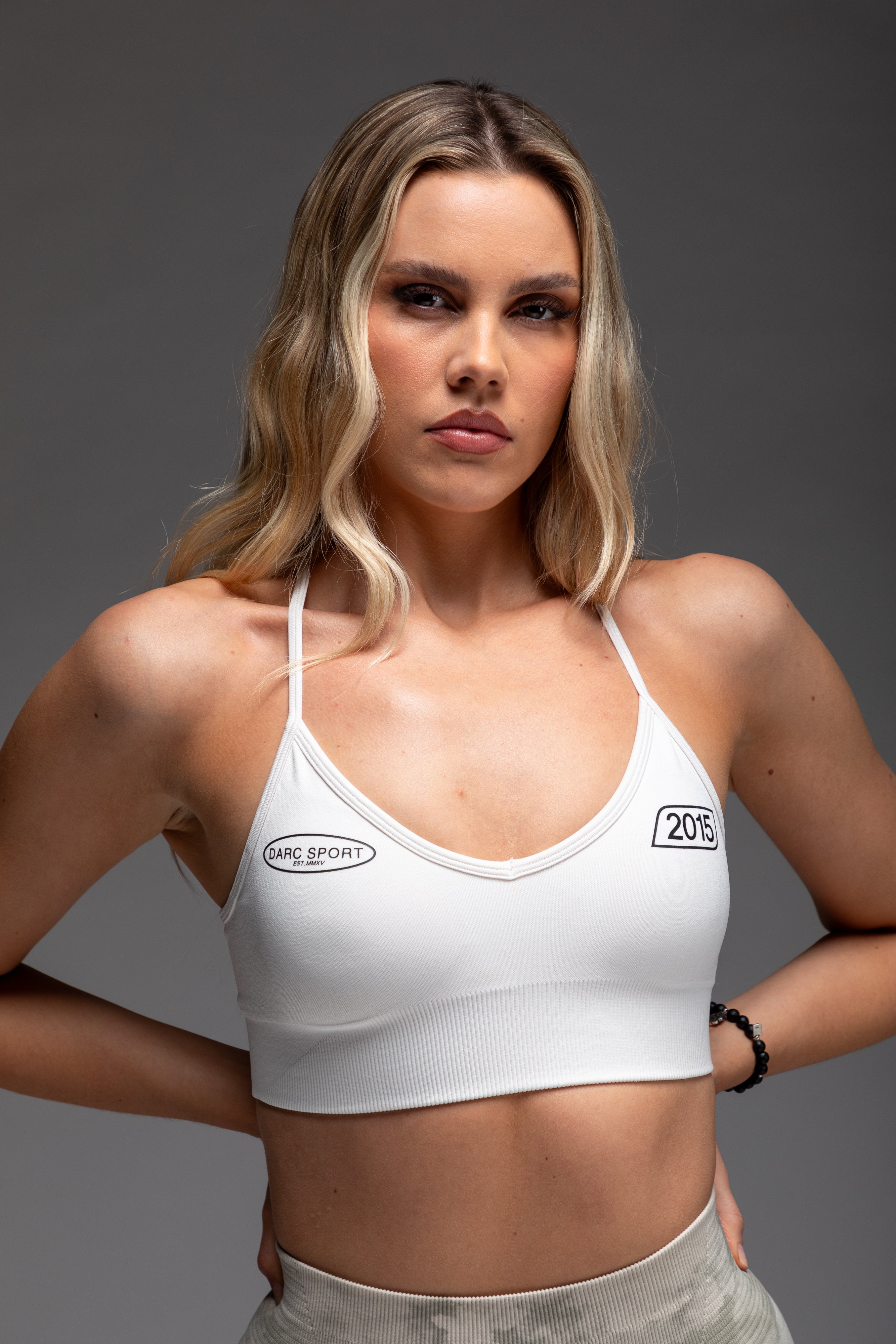 Faster "Everson Seamless" Sports Bra in Stone