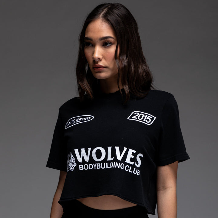 Faster "Premium" (Cropped) Tee in Black