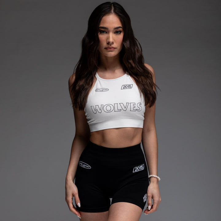 Faster "Everson Seamless" High Neck Bra in Stone