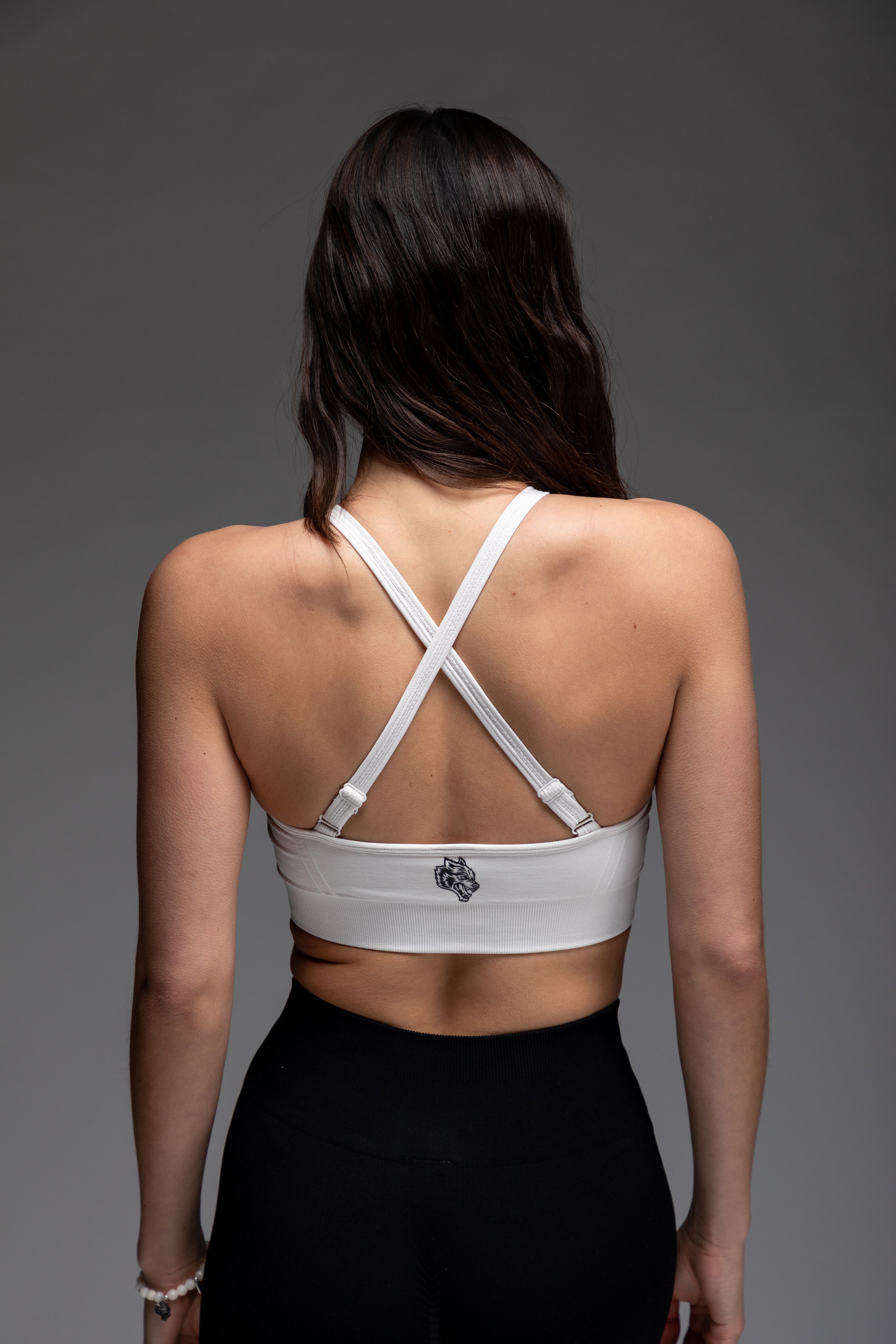 Faster "Everson Seamless" High Neck Bra in Stone