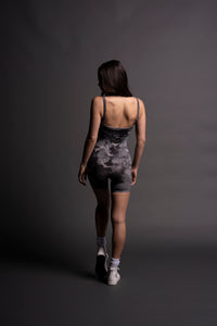 Stairs Sierra Seamless Bodysuit in Black Death Moth Ghost Clouds
