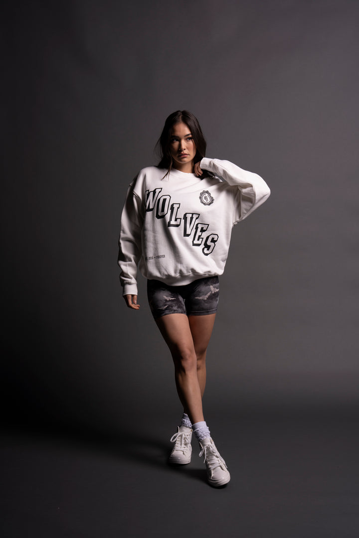 Stairs She "Cornell" Crewneck in Cream