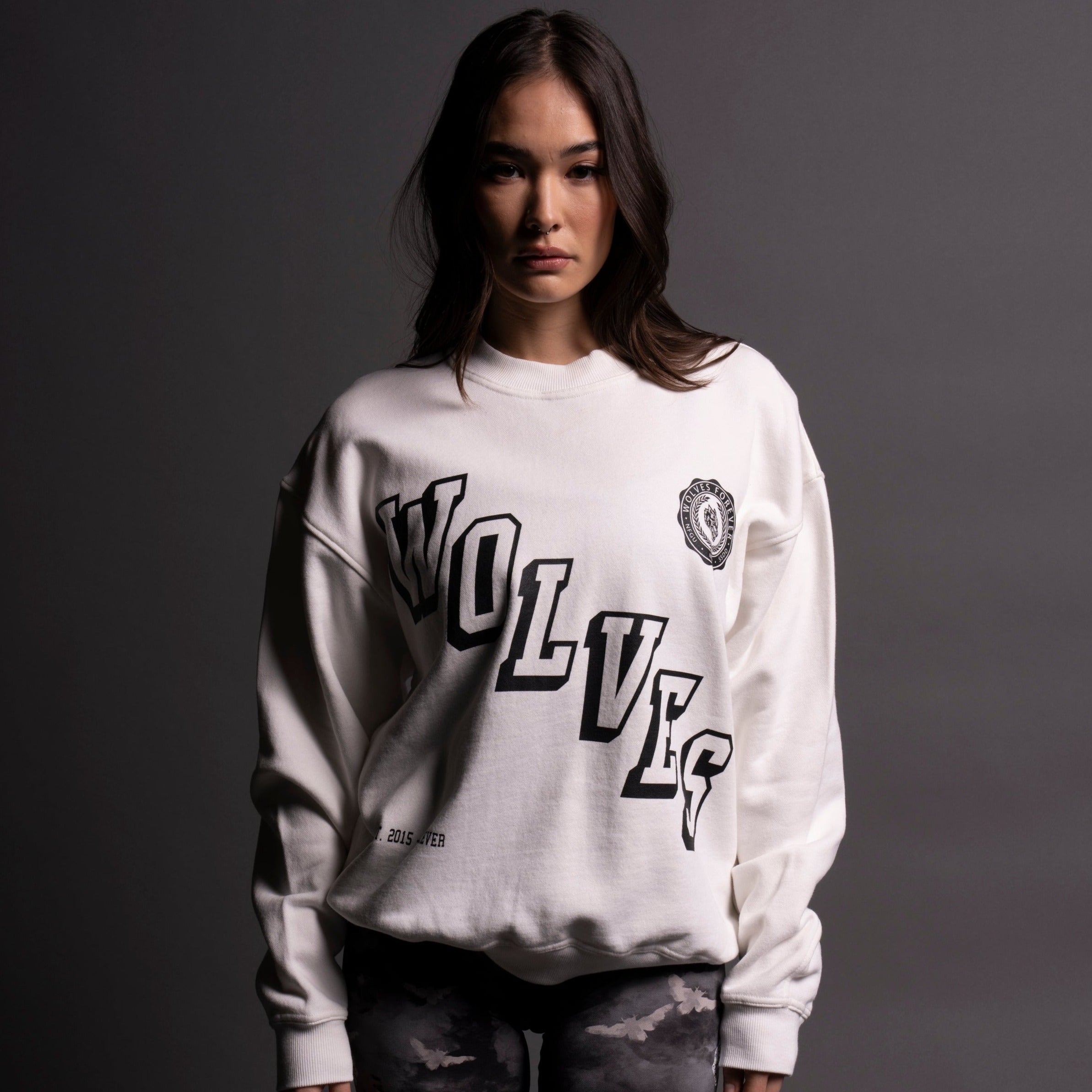 Stairs She "Cornell" Crewneck in Cream