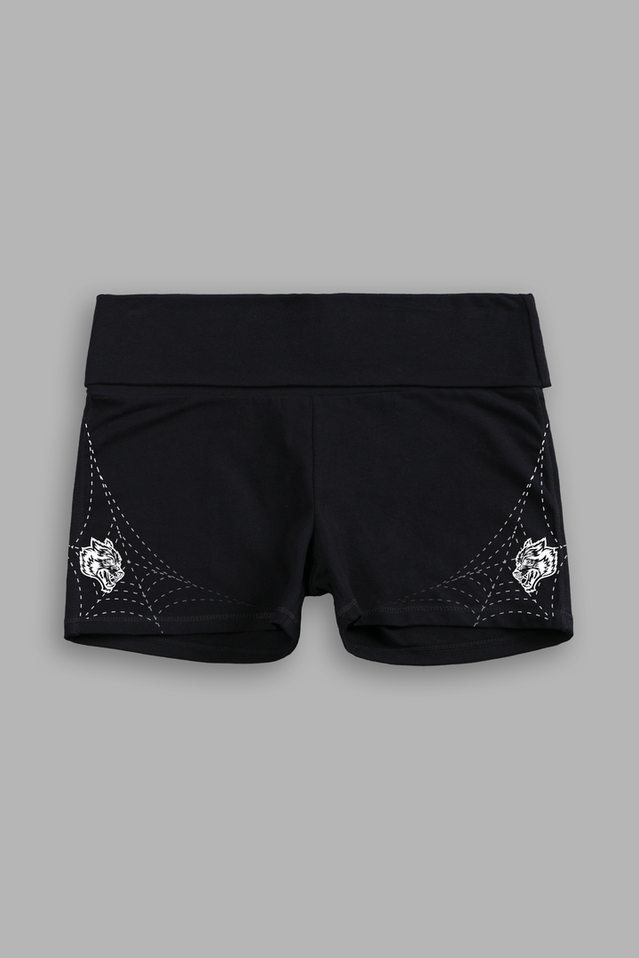 Sheshiko Web Fold Over Shorts in Black