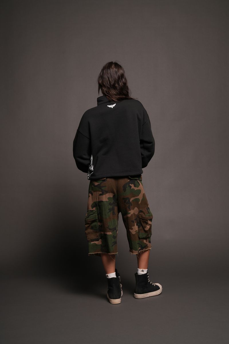 She Wolf Pack She Everson Mockneck Sweater In Black