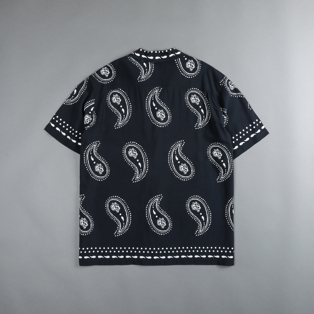 Southwest Paisley Ace Button Up Shirt in Black