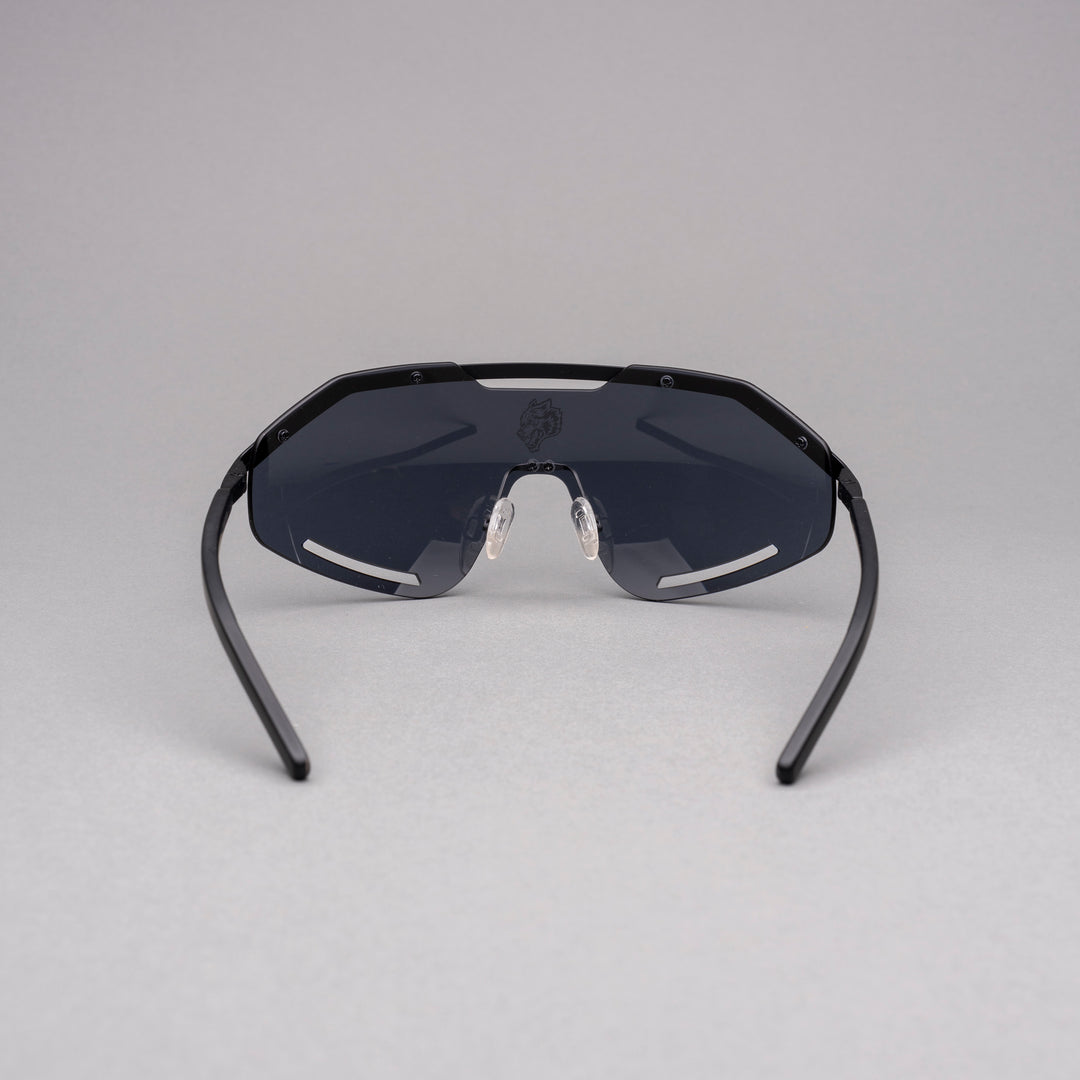 Wolf Head Speeder Glasses in Black