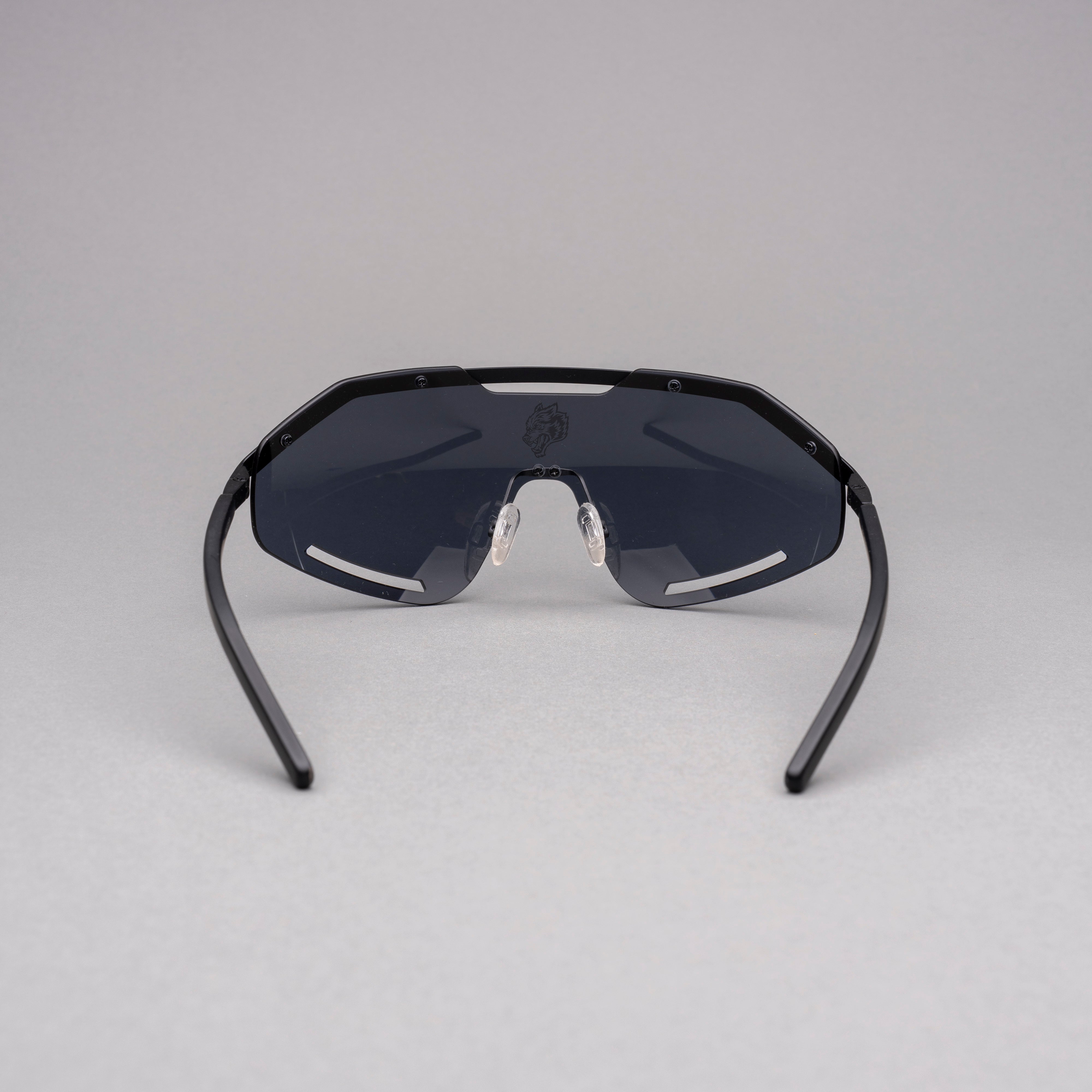 Wolf Head Speeder Glasses in Black