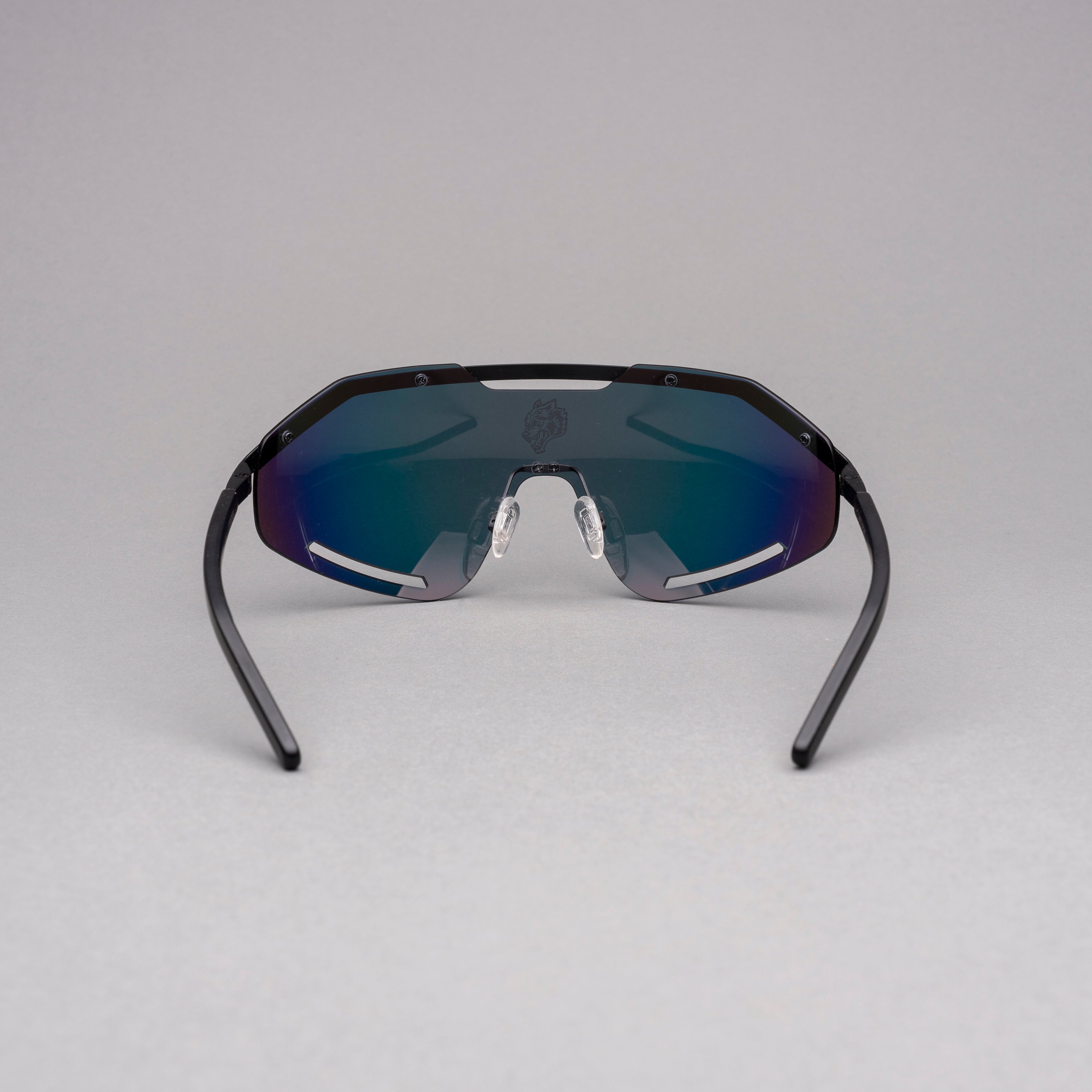 Wolf Head Speeder Glasses in Blue