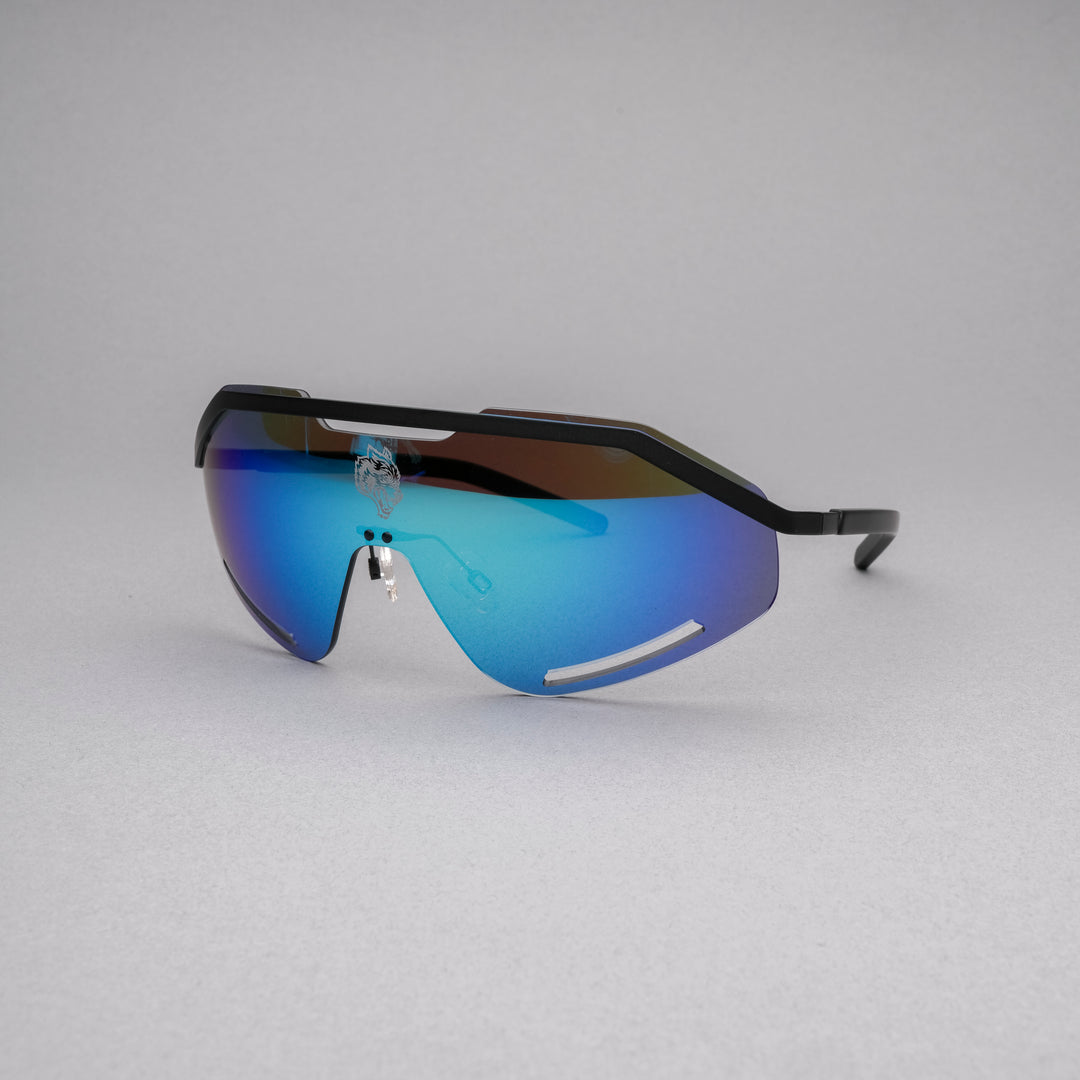 Wolf Head Speeder Glasses in Blue