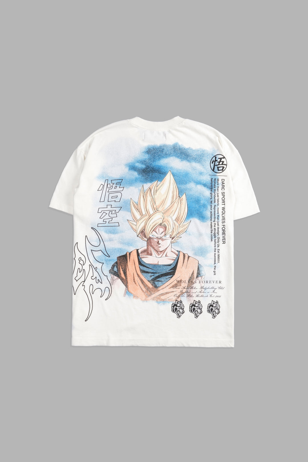 Goku "Premium" Oversized Tee in Cream