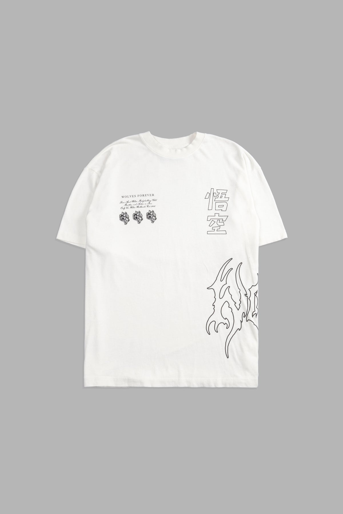 Goku "Premium" Oversized Tee in Cream